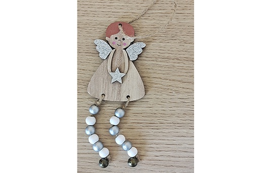 [121821] Christmas angel pendant 14 cm