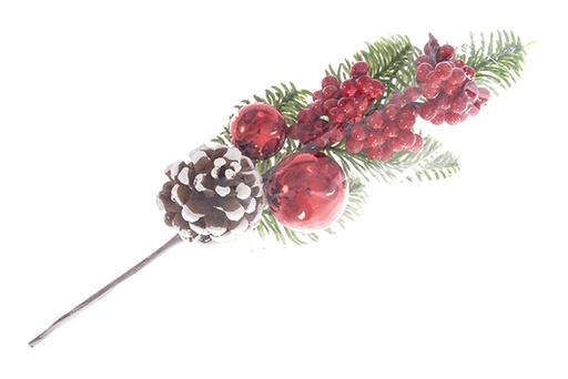 [121907] Christmas branch 27 cm