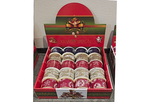 [121913] Ruban de Noël décoré 270x5 cm