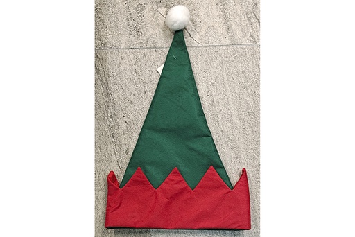 [122055] Chapeau de lutin de Noël 29x45 cm