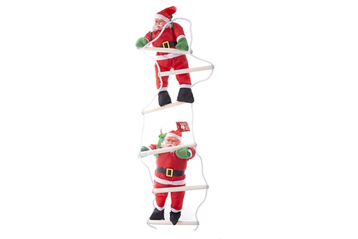 [122065] Papai Noel com traje impermeável e escada 2x40 cm