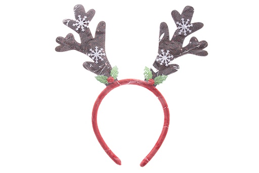 [122078] Tiara de Natal de rena vermelha