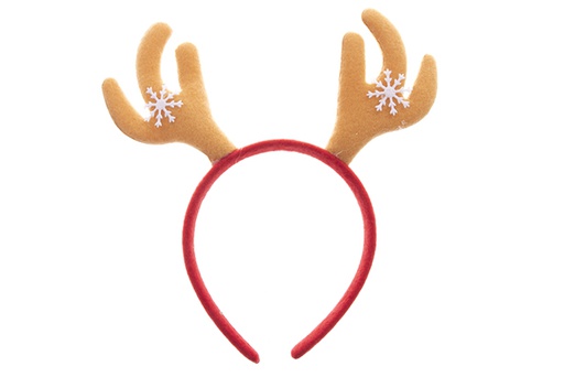 [122079] Tiara de Natal de rena marrom