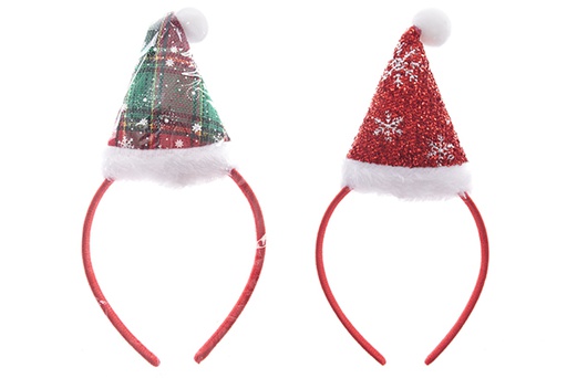 [122085] Chapéu sortido com faixa de natal