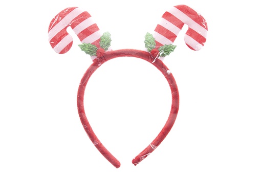 [122088] Tiara de Natal listrada em cana