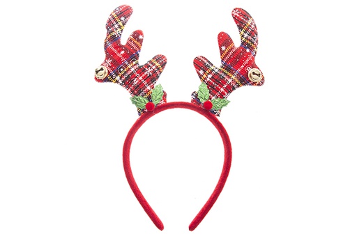 [122091] Tiara de Natal com renas coloridas