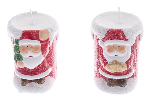 [122144] Resin Santa Claus with candle 2 model 6.5x5cm