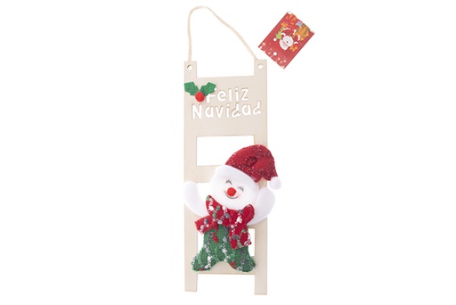 [122170] Scaletta Babbo Natale  27x10 cm