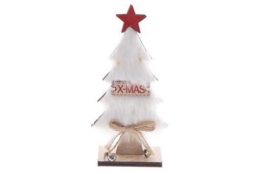 [122293] Sapin en bois pour décoration de Noël 17,5 cm