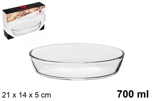 [122379] Fontana in vetro ovale 700ml