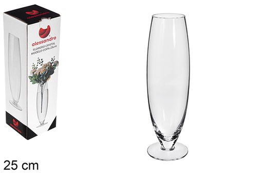 [122463] Vase en verre modèle coupe 25cm