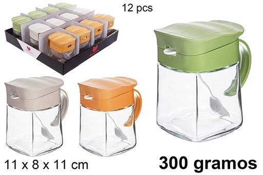 [122512] Azucarero de cristal 300 gramos