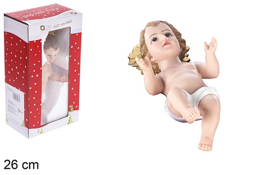 [122626] Enfant Jésus avec coussin 26 cm