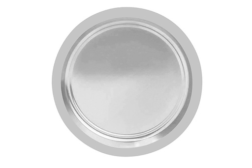 [122673] Pack 6 platos papel color plata Navidad 23 cm