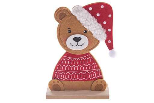 [122774] Figura fieltro osita durmiendo navidad 18cm (copia)