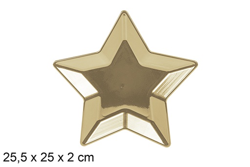 [122818] Under tray Christmas star gold 25.5 cm