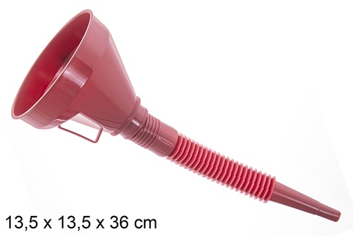 [122987] Red gasoline funnel