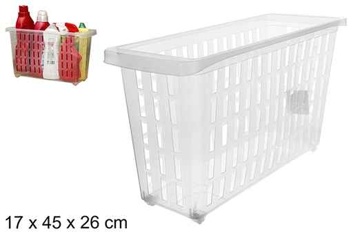 [123143] Plateau de rangement  en plastique transparent
