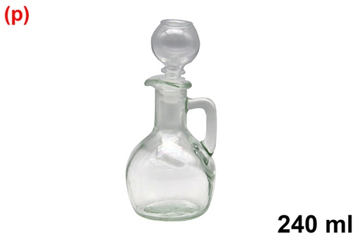 [123174] Aceitera/vinajera cristal  240 ml