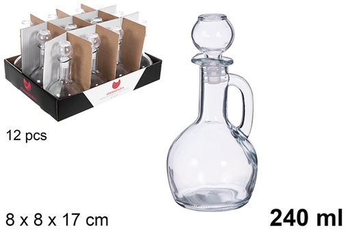 [123174] Glass oil/cruet 240 ml