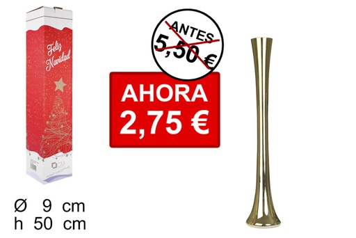 [100167] Christmas glass vase round gold 50 cm