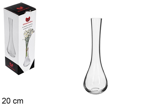 [123239] Albaida glass vase 20 cm