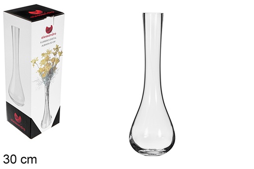[123241] Vase en verre Albaida 30 cm