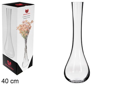 [123242] Vase en verre Albaida 40 cm