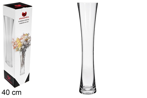 [123246] Havana glass vase 40 cm