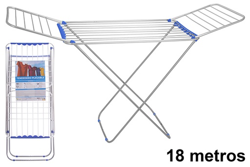 [123249] Tendedero aluminio plegable 18 metros