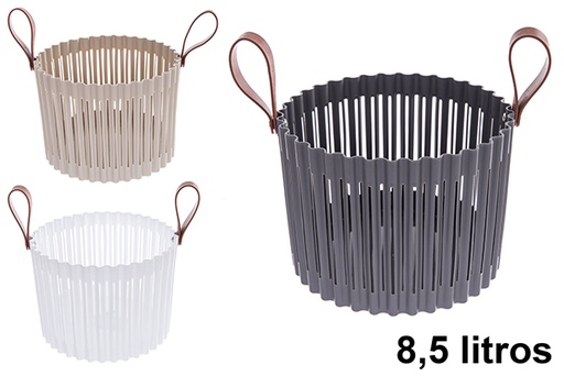 [123265] Panier rond en plastique Flexion 8,5 l