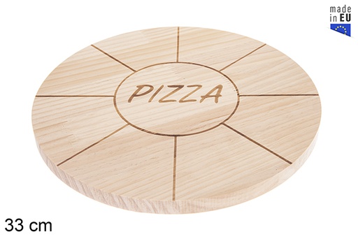 [123287] Prato de pizza de madeira 33cm