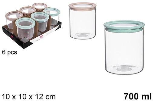 [123316] Multipurpose 700 ml borosilicate glass lid jar