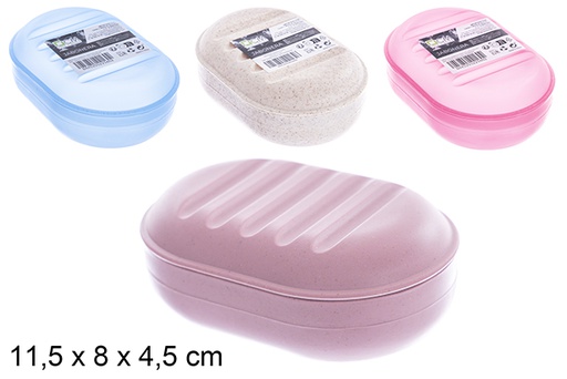 [123332] Plastic soap dish, color 11.5x8x4.5cm