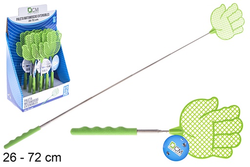 [123350] Extendable hand-shaped fly swatter 26-72 cm