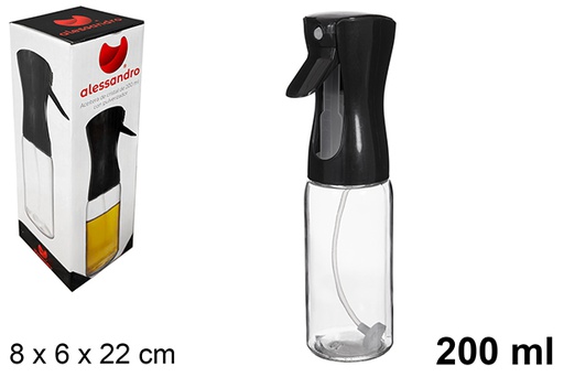 [123356] Aceitera cristal con pulverizador 200 ml