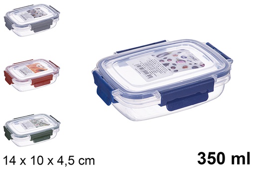 [123461] Caixa de armazenamento com tampa vermelha – 350 ml