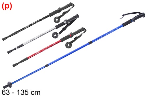 [123574] Bastão de caminhada 63-135cm