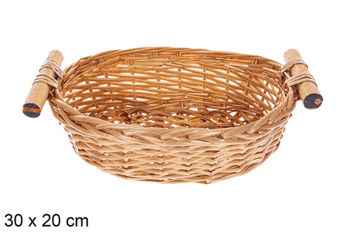 [123584] Vinalma oval honey basket 30x20 cm