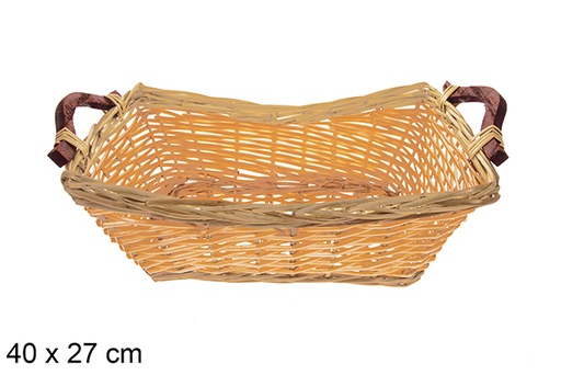 [123632] Cesto retangular bicolor Lornexa 40x27 cm