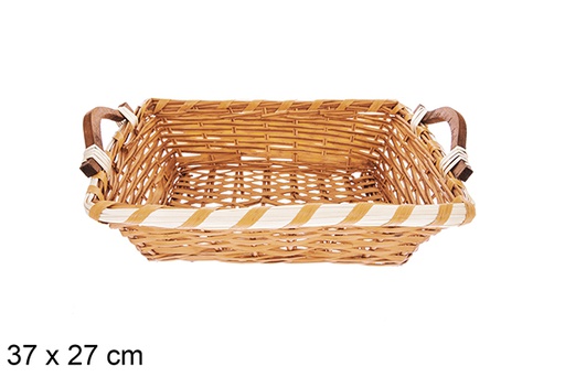 [123654] Panier à miel rectangulaire Avelia 37x27 cm