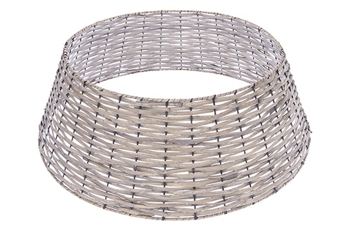 [123674] Socle en osier amovible pour sapin de Noël 40/25/60 cm