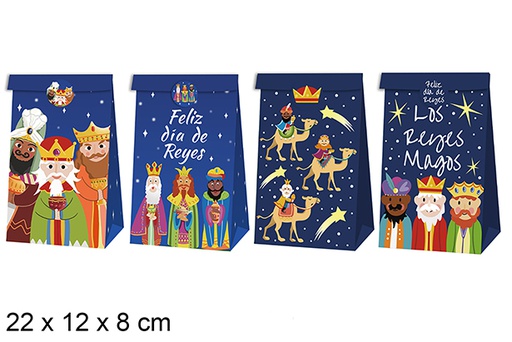 [123751] Christmas gift bag decorated with the Three Wise Men, 22x12x8 cm