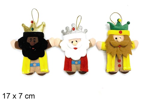 [123802] Colgante reyes magos 17x7 cm