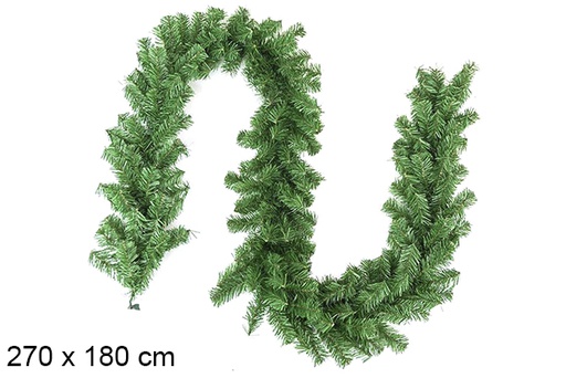 [123810] Decorative green branch for Christmas, 270x180 cm