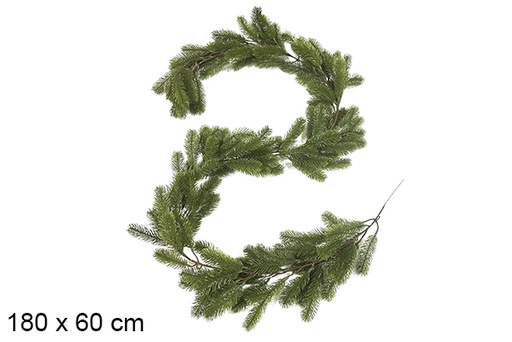 [123821] Ramo di pino verde decorativo per Natale, 180x60 cm