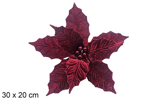 [123870] Fleur de Noël rouge 30x20 cm