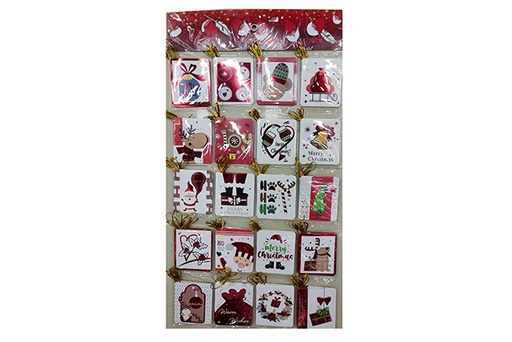 [123883] Confezione da 19 biglietti di auguri natalizi assortiti