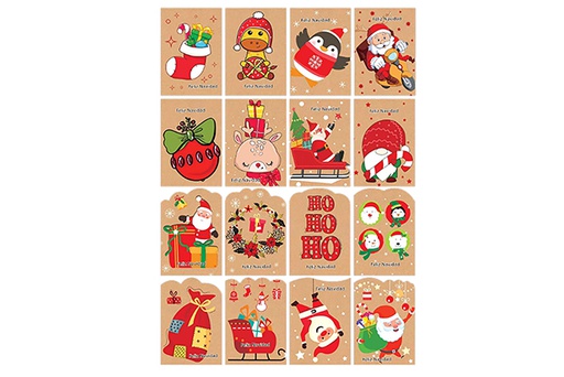 [123892] Pack 19 tarjetas felicitación Navidad surtida