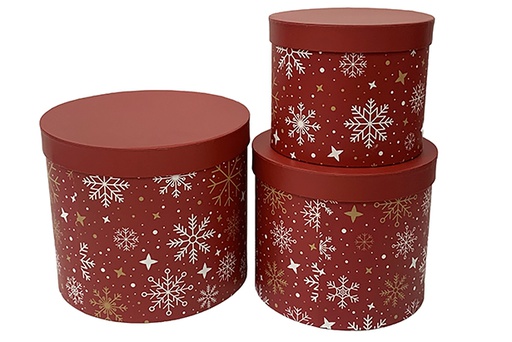 [123969] Pack 3 caixas de papelão decoradas de Natal 23x19.5 cm-2